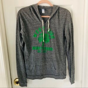 Alternative earth longsleeve west side Montessori lightweight hoodie SIZE XL